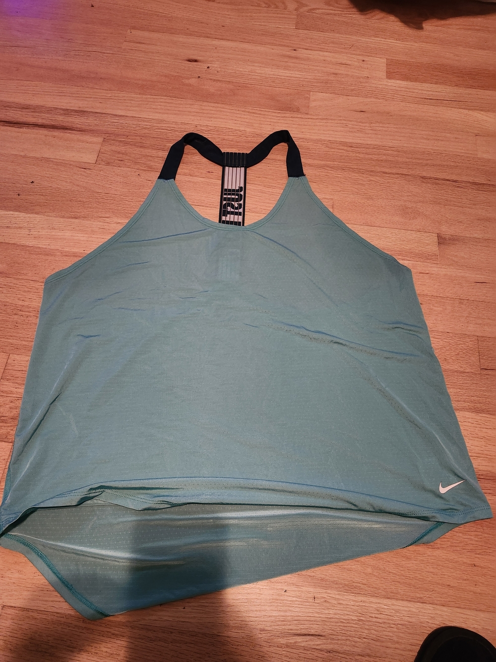 Nike Green Athletic Tank with Black Branded Strap
